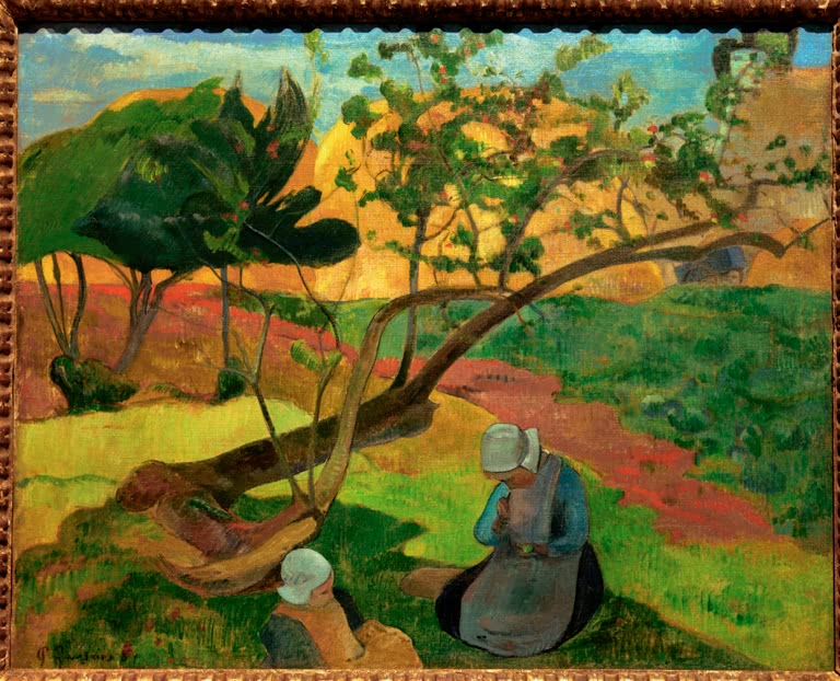 Paysage aux deux bretonnes