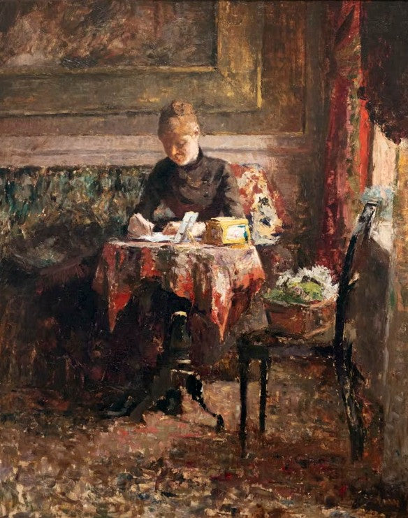 Femme écrivant