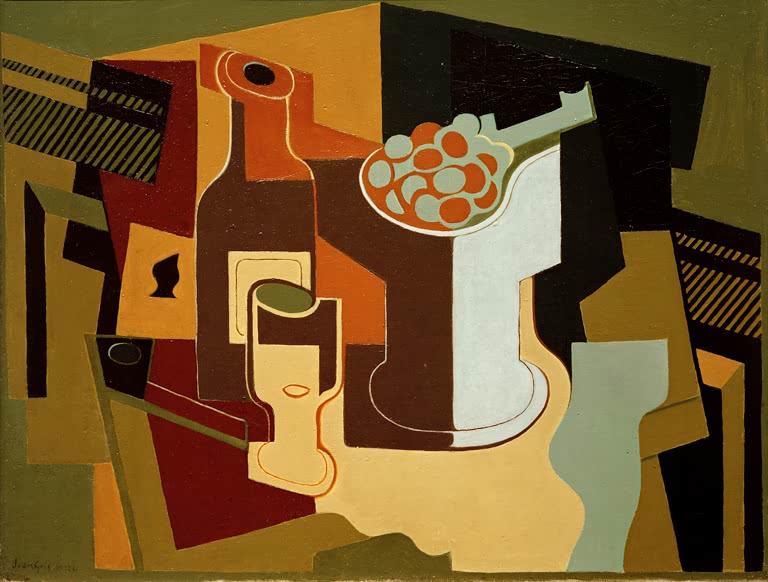 Bouteille et compotier