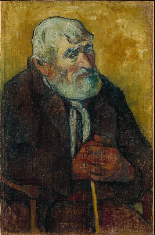 Vieil homme au bâton