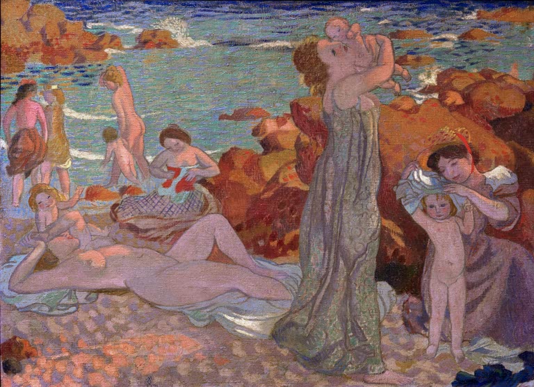 Baigneuses, plage du Pouldu