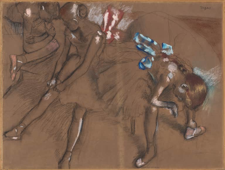 Trois danseuses se reposant