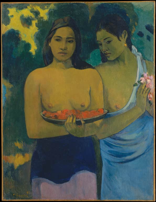 Deux femmes tahitiennes
