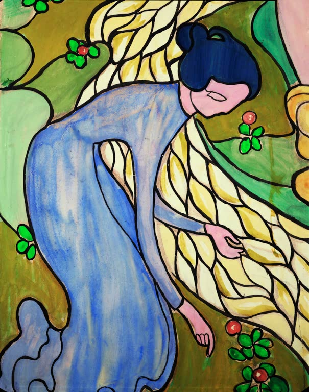 Femme au ruisseau