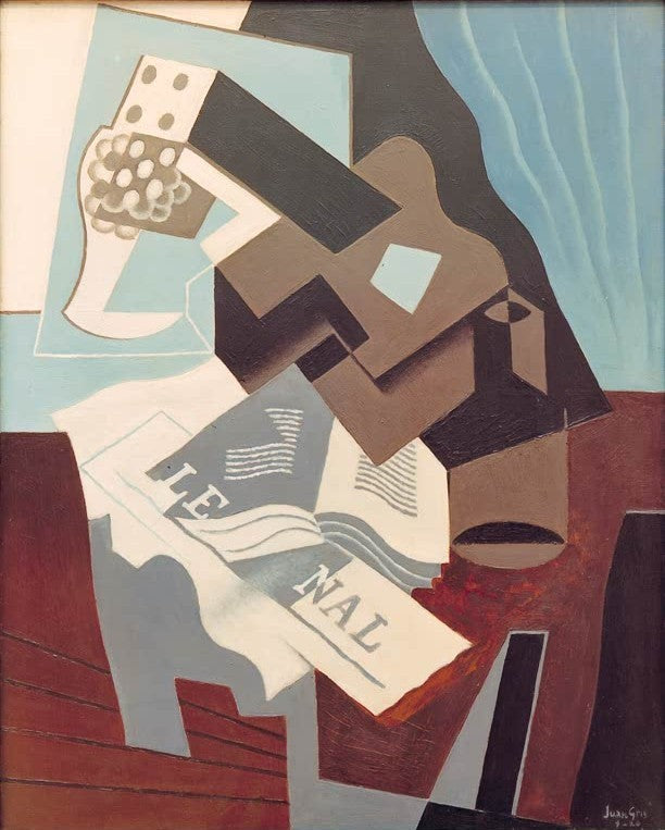 Guitare, livre et journal
