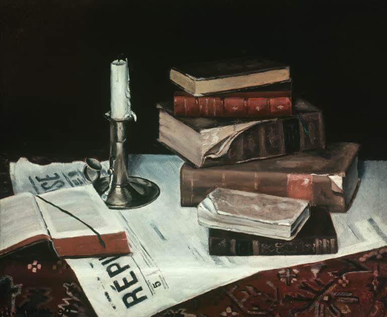 Nature morte aux livres