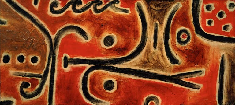 Kunstdruck „gefährliches“ von Paul Klee, handgefertigt in Deutschland