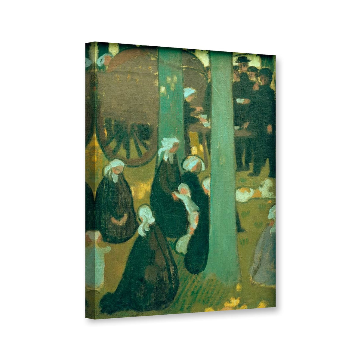 La Bolée de cidre von Maurice Denis als Leinwand – Perspektivansicht