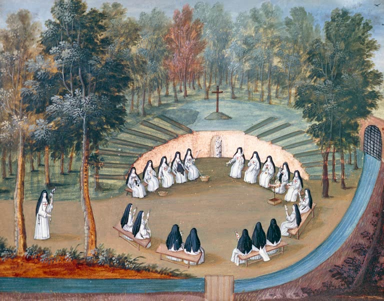 Louise-Magdeleine Hortemels Kloster Port-Royal des Champs: Nonnen in der Einsamkeit Kunstkopie, Nonnen auf einer Lichtung