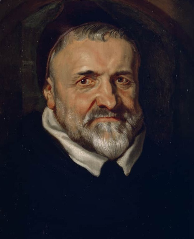 Peter Paul Rubens Bildnis des Bischofs Michael Ophovius Kunstkopie, älterer Mann mit grauem Bart und weißem Kragen