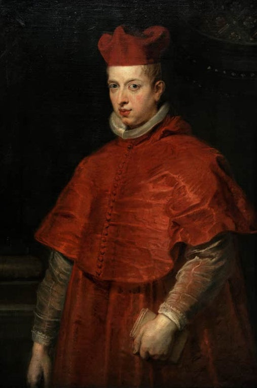 Peter Paul Rubens Bildnis des Kardinalinfanten Ferdinand Kunstkopie, junger Kardinal in rotem Gewand mit Barett