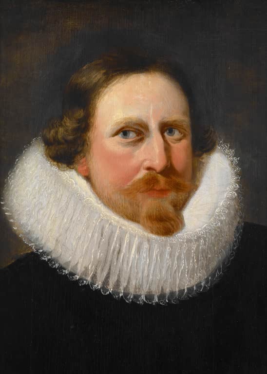 Peter Paul Rubens Bildnis eines Mannes mit Mühlsteinkrause Kunstkopie, blauäugiger Mann mit rötlichem Bart