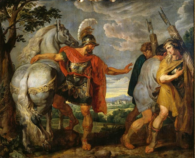 Peter Paul Rubens Decius Mus nimmt Abschied von den Liktoren Kunstkopie, Feldherr entlässt seine Liktoren