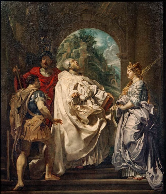 Peter Paul Rubens Die heiligen Gregor, Domitilla, Maurus und Papianus, Berlin Kunstkopie, Heilige