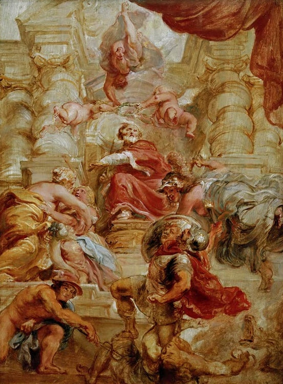 Peter Paul Rubens Die Segnungen der Regierung König Jakobs I. von England Kunstkopie