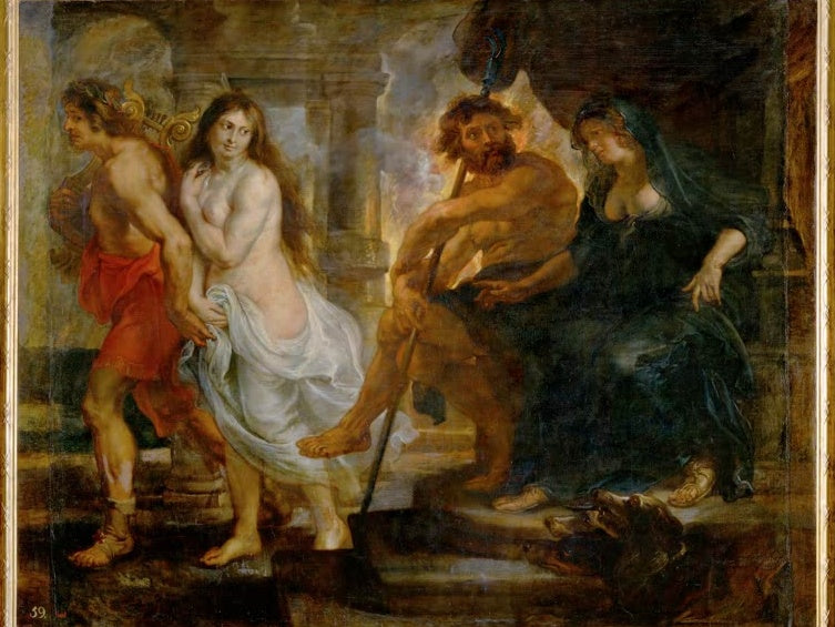 Peter Paul Rubens Orpheus und Eurydike mit Pluto und Proserpina Kunstkopie, Orpheus führt Eurydike aus der Unterwelt