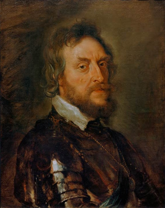 Peter Paul Rubens Thomas Howard Graf von Arundel Kunstkopie, bärtiger Mann in Rüstung mit weißem Kragen