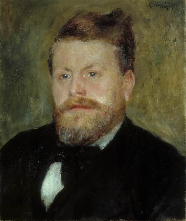 Bildnis eines bärtigen Mannes in dunklem Anzug – Pierre-Auguste Renoir Jacques-Eugène Spuller Kunstkopie