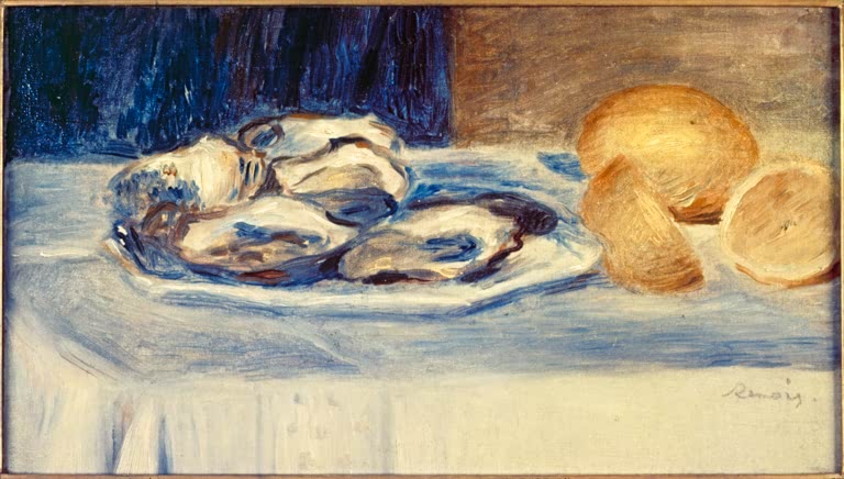 Stillleben mit Austern und Zitronen – Pierre-Auguste Renoir Nature morte aux citrons et aux huïtres Kunstkopie