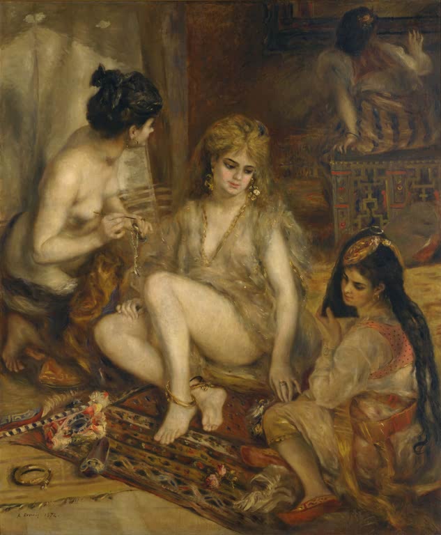 Haremsszene – Auguste RenoirPierre-Auguste RenoirPierre-Auguste Renoir Pariserinnen in algerischem Kostüm Kunstkopie