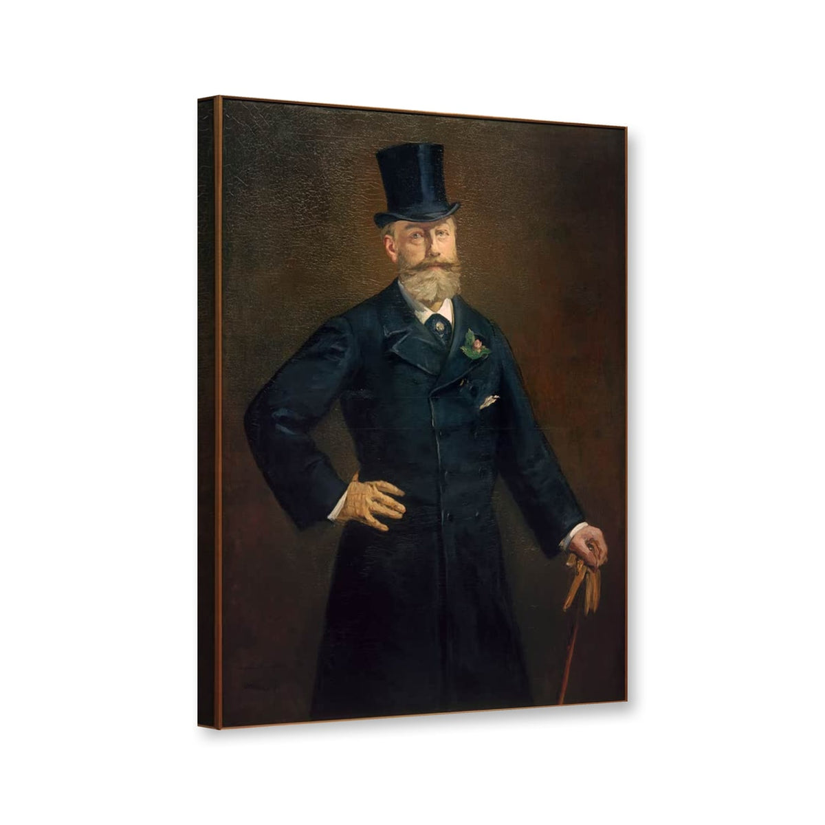 Porträt Antonin Proust, Toledo 1880 von Édouard Manet als Leinwand – Perspektivansicht