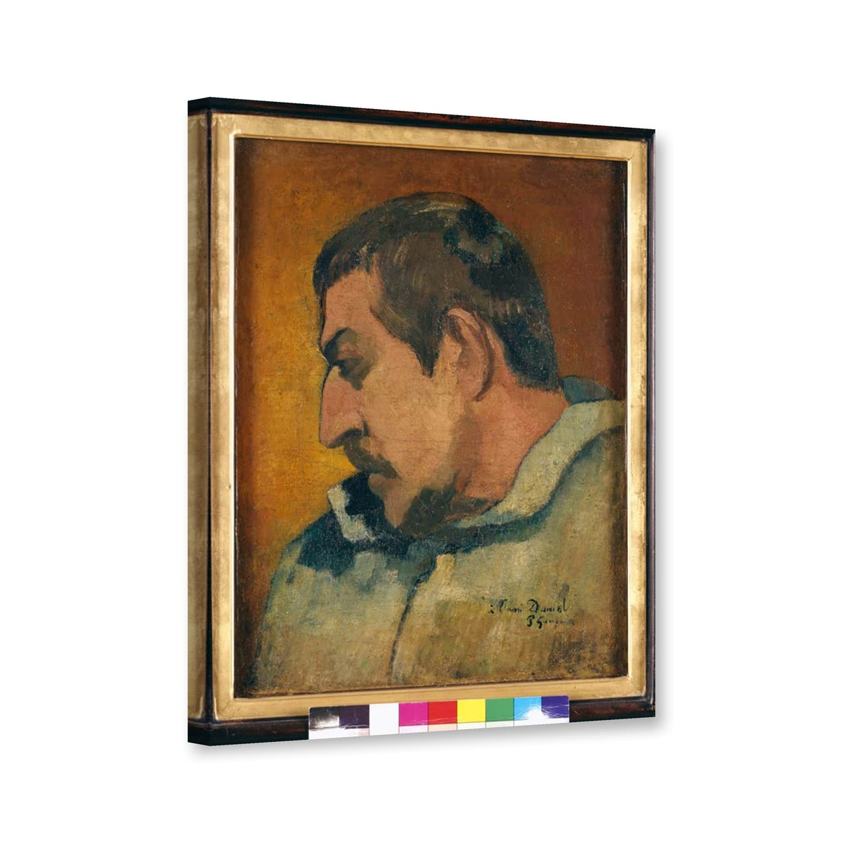 Selbstbildnis von Paul Gauguin als Leinwand – Perspektivansicht