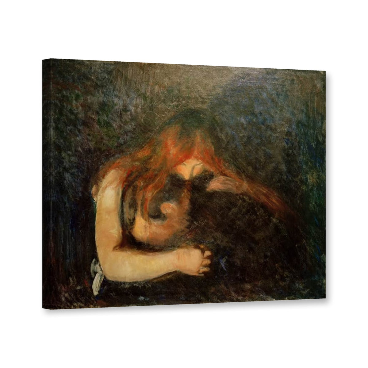Vampir, Göteborg von Edvard Munch als Leinwand – Perspektivansicht